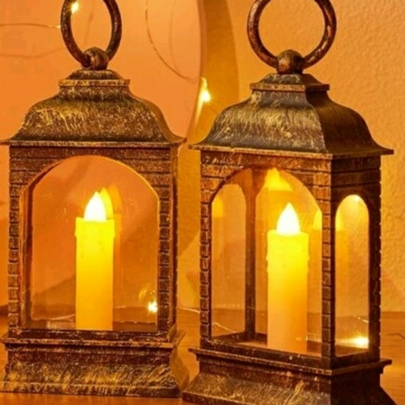 Other - Flameless candle lantern set of 2